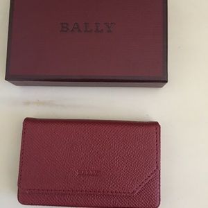 Leather business card holder.
